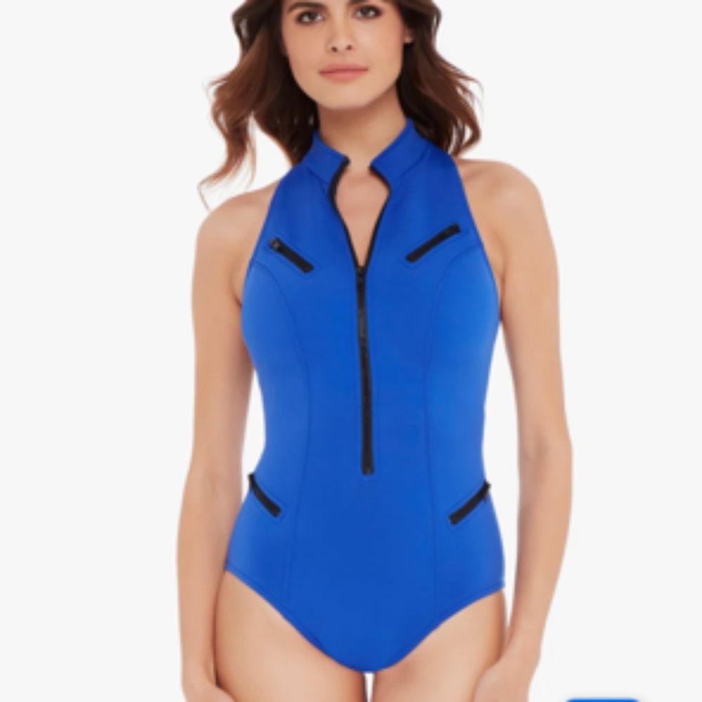 Magicsuit By Miracles -Blue Scuba Coco One Piece -Size 8